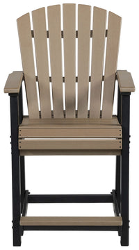 Fairen Trail - Barstool (Set of 2) - Black / Driftwood