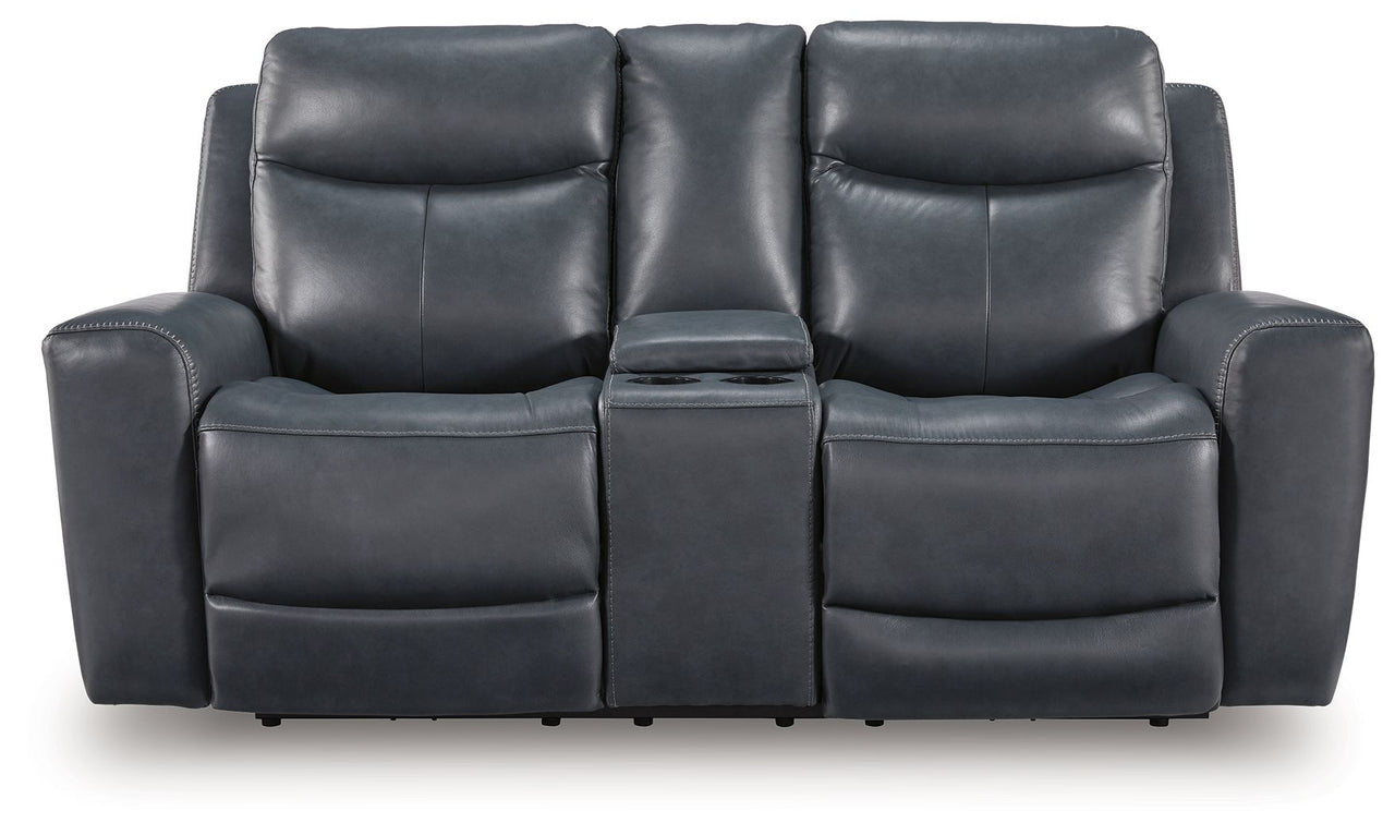 Next Move - Power Reclining Loveseat With Console / Adjustable Headrest