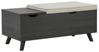 Yarlow - Storage Bench - Dark Gray