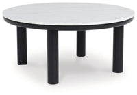 Xandrum - Occasional Table Set (Set of 3) - Black / White