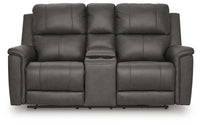 Bleckley - Power Reclining Loveseat With Console / Adjustable Headrest