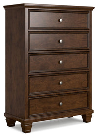 Danabrin - Five Drawer Chest - Brown