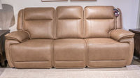 Glencroft - Power Reclining Sofa With Adjustable Headrest - Sahara