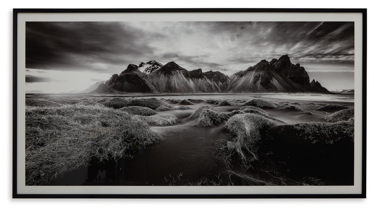 Delstone - Wall Art - Black / White