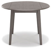 Shullden - Round Drm Drop Leaf Table - Gray