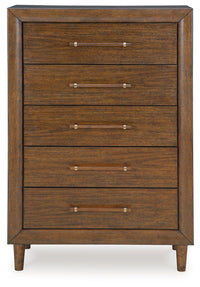 Lyncott - Five Drawer Chest - Brown