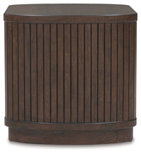 Korestone - Square End Table - Dark Brown