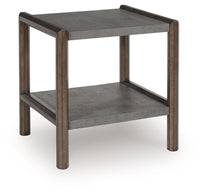 Kallenny - Rectangular End Table - Brown / Gray