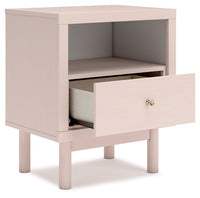 Wistenpine - One Drawer Night Stand - Blush