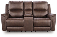 Bleckley - Power Reclining Loveseat With Console / Adjustable Headrest