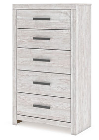 Cayboni - Five Drawer Chest - Whitewash