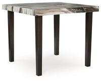 Jeshina - Square Dining Room Counter Table - Dark Brown / Beige