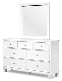 Fortman - Dresser And Mirror - White