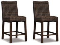 Paradise Trail - Barstool (Set of 2) - Medium Brown
