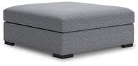 Bealton - Oversized Accent Ottoman - Salt And Pepper