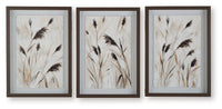 Honslow - Wall Art Set (Set of 3) - Brown / Black / White