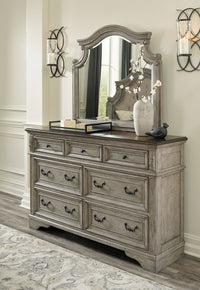 Lodenbay - Dresser, Mirror - Antique Gray