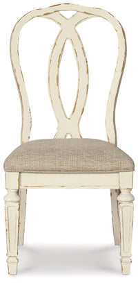 Realyn - Dining UPH Side Chair (Set of 2) - Ribbonback - Chipped White