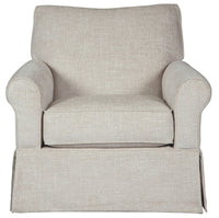 Searcy - Swivel Glider Accent Chair - Quartz