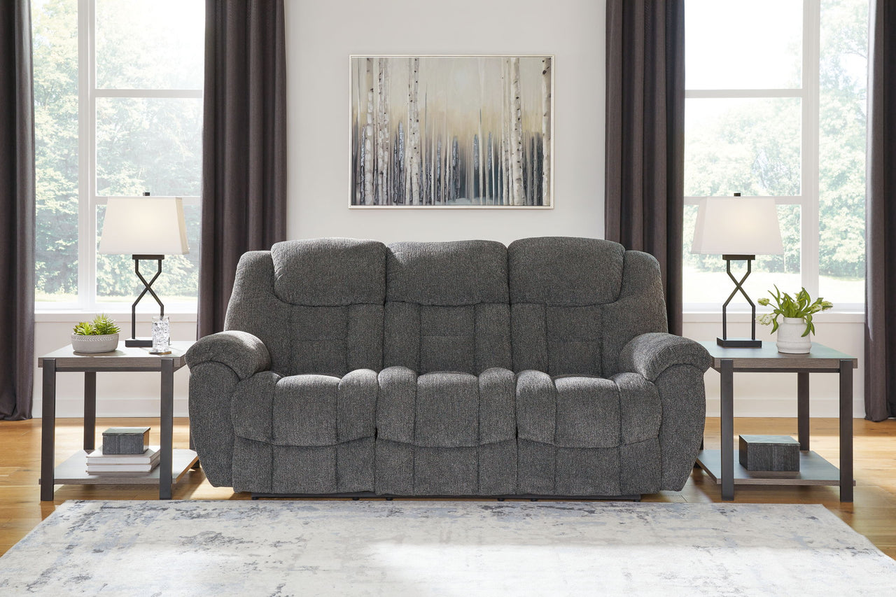 Foreside - Reclining Sofa - Charcoal