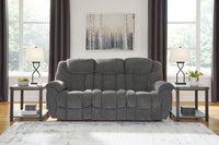 Foreside - Reclining Sofa - Charcoal