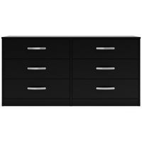 Finch - Six Drawer Dresser - 29'' Height - Black