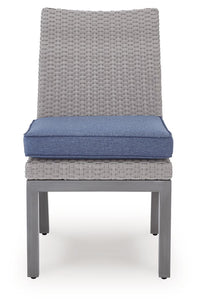 Half Moon Beach - Side Chair With Cushion (Set of 2) - Blue / Gray