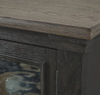 Tyler Creek - Extra Large TV Stand - Black / Gray