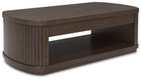 Korestone - Lift Top Cocktail Table - Dark Brown