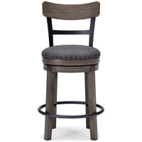 Caitbrook - UPH Swivel Barstool  - Gray