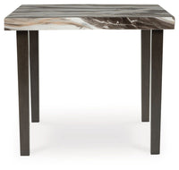 Jeshina - Square Dining Room Counter Table - Dark Brown / Beige