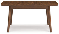 Lyncott - Rectangular Dining Room Butterfly Extension Table - Brown