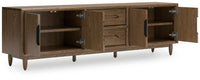 Roanhowe - Extra Large TV Stand - Brown