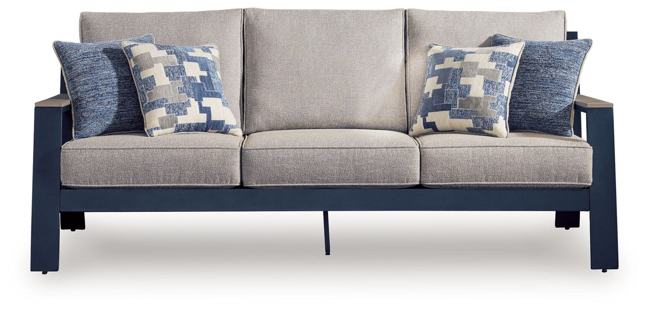 East Beach - Sofa With Cushion - Blue