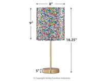 Maddy - Metal Table Lamp  - Purple