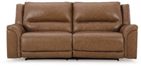 Trasimeno - 2 Seat Pwr Rec Sofa Adj Headrest - Caramel