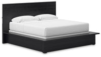Londer - King Panel Bed - Black