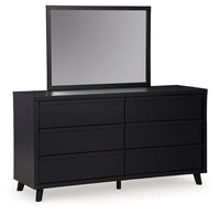 Danziar - Dresser And Mirror - Black