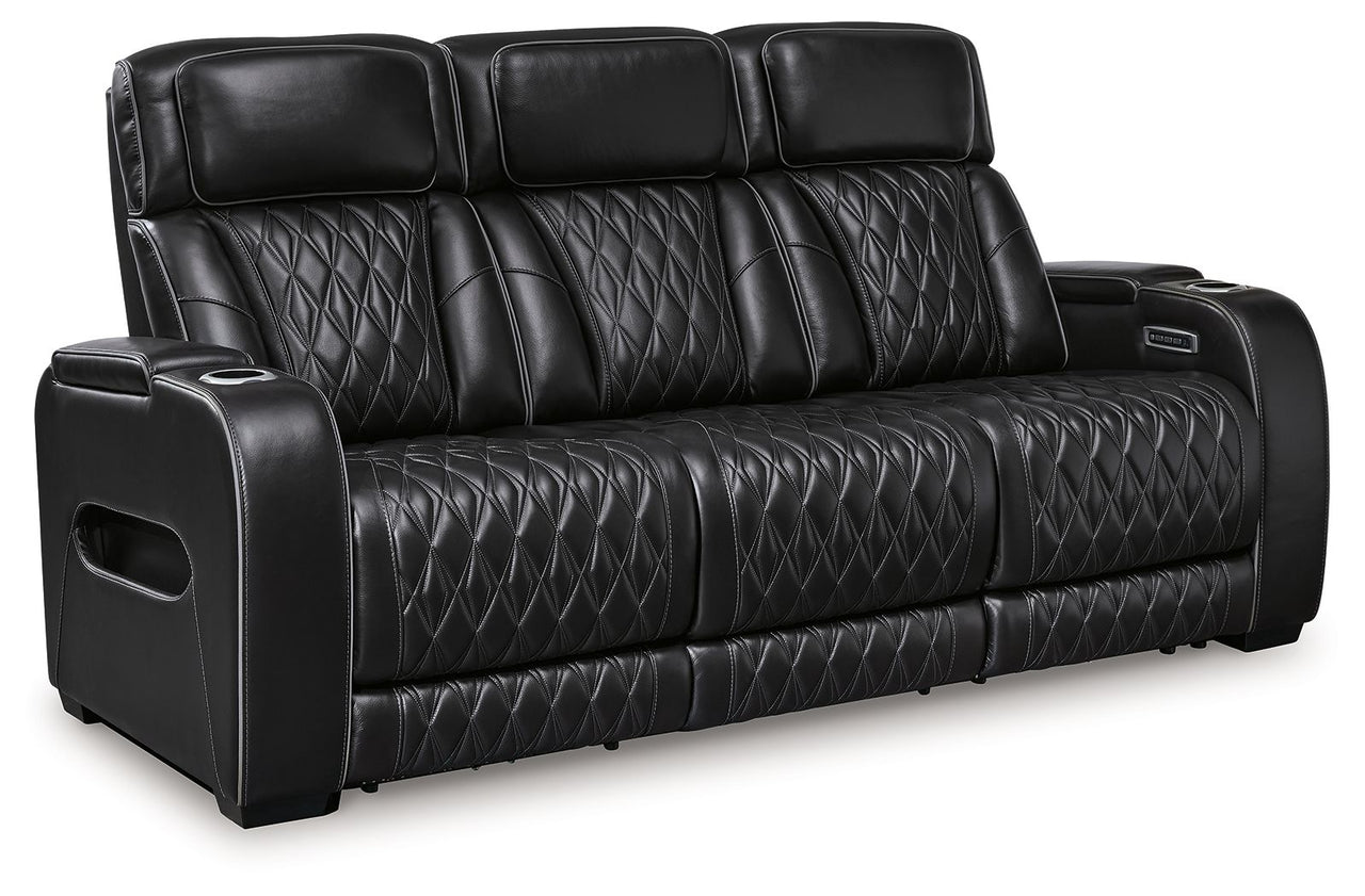 Boyington - 2 Pc. - Power Reclining Sofa And Loveseat - Black