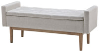 Briarson - Storage Bench - Beige / Brown
