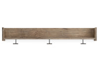 Oliah - Wall Mounted Coat Rack w/Shelf - Natural