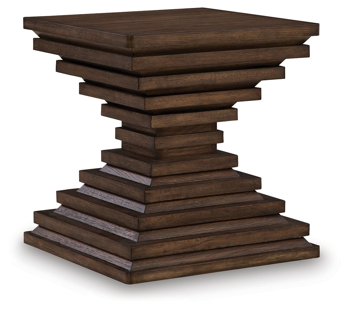 Hannodream - Square End Table - Warm Brown