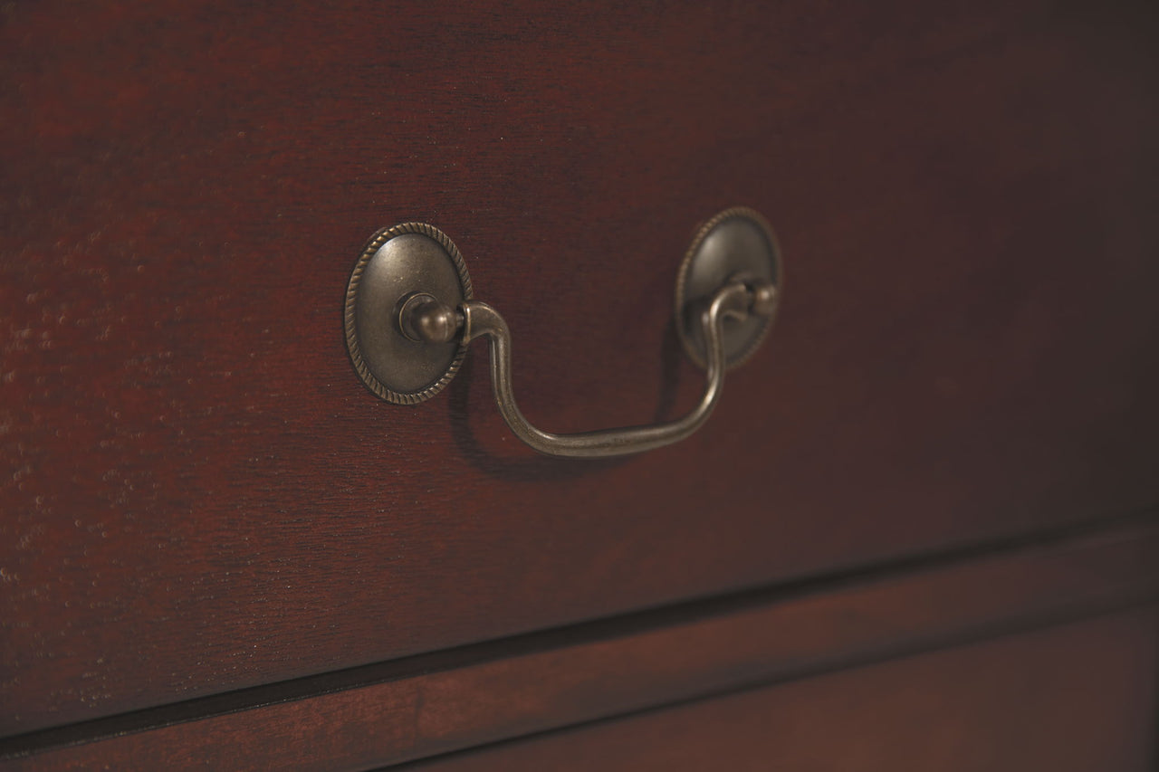 Alisdair - Two Drawer Night Stand - Reddish Brown