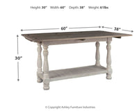 Havalance - Flip Top Sofa Table - Gray / White
