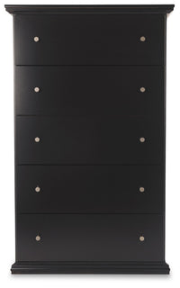 Maribel - Five Drawer Chest - Black