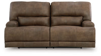 Beckley Place - 2 Seat Power Reclining Sofa With Adjustable Headrest - Earth
