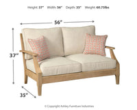 Clare View - Loveseat w/Cushion - Beige