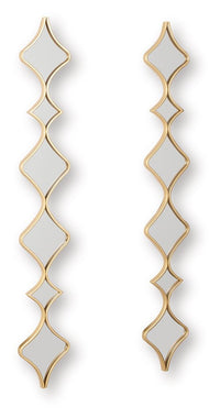Harriswood - Accent Mirror Set (Set of 2) - Gold Finish