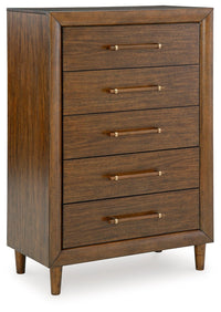 Lyncott - Five Drawer Chest - Brown