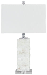 Malise - Alabaster Table Lamp  - White